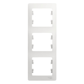 Systeme Electric Glossa Бел Рамка 3-ая, вертикальная