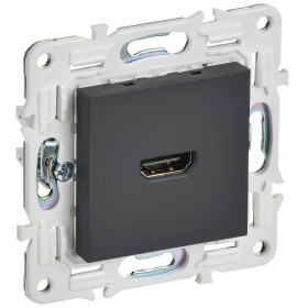 IEK SKANDY Графит Розетка HDMI SK-H01G