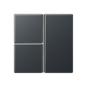 JUNG набор накладок, 3 группы, матовый антрацит