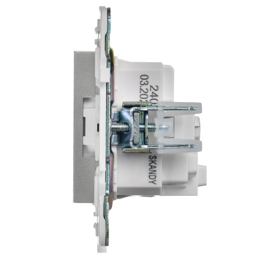 SKANDY Роз. с з/к/ш 16А SK-R04S сереб. IEK