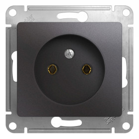 Systeme Electric Glossa Графит Розетка б/з