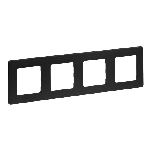 Рамка 4 поста - Legrand/Daccord Inspiria - антрацит