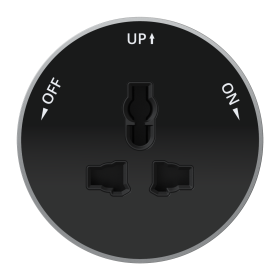 Systeme Electric MultiTrack Антрацит Розетка универс. круглая 13А/250В