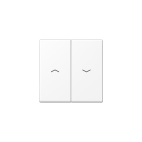 JUNG A Flow/A 550 Белый матовый Клавиша 2-ая жалюзийного выключателя с символами «стрелки»