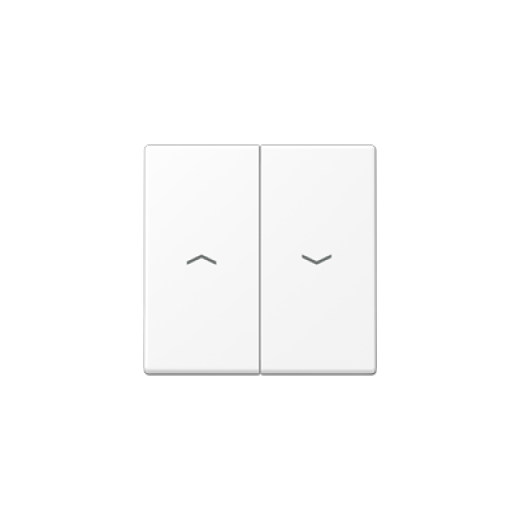 Клавиша для балансирных выключателей с символами «стрелки», дюропласт, белый матовый