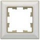 BRITE Рамка 1-мест. РУ-1-Бр беж./жемч. IEK