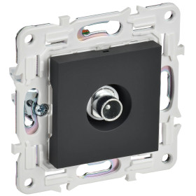 IEK SKANDY Графит Розетка TV проходная SK-A17G