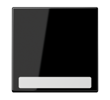 JUNG LS 990 Черная Клавиша 1-ая с полем для надписи