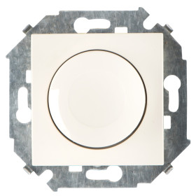 Simon 15 Бежевый Светорегулятор поворотно-нажимной, 500Вт, 230В, винт.зажим