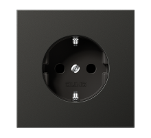 JUNG LS990 Антрацит Розетка штепсельная 16A 250V с защитой от детей