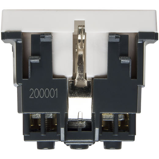 Розетка электрическая 2К+З (белый)