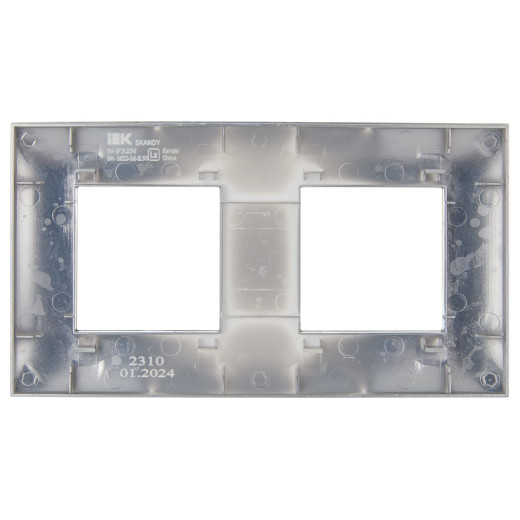 SKANDY Рамка 2-мест. SK-F32N металл никель IEK