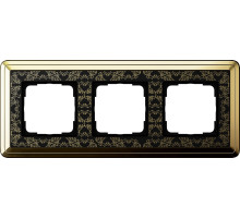 Gira ClassiX Art Латунь/Черный Рамка 3-ая