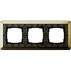 Gira ClassiX Art Латунь/Черный Рамка 3-ая