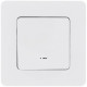 Переключатель одноклавишный с подсветкой/индикацией - Legrand/Daccord Inspiria - 10АХ 250В безвинтовые зажимы - белый