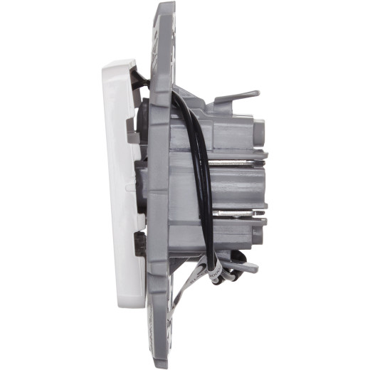 Выключатель одноклавишный с подсветкой/индикацией - Legrand/Daccord Inspiria - 10АХ 250В безвинтовые зажимы - белый