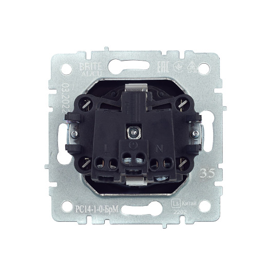 BRITE Роз. с з/к/ш 16А РС14-1-0-БрМ мар. IEK