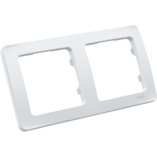 Р402 Рамка двухместная, скрытой установки, цвет белый