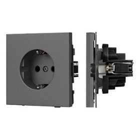 Arlight Механизм электрической розетки SCT-TENDO-MEU1-SFPL-GR (230V, 16A) (-)