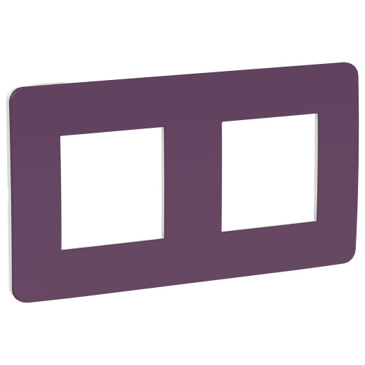 UNICA STUDIO рамка 2-поста, ЛИЛОВЫЙ/белый