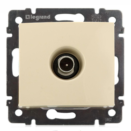 Розетка TV (телевизионная) - Legrand Valena - оконечная - слоновая кость