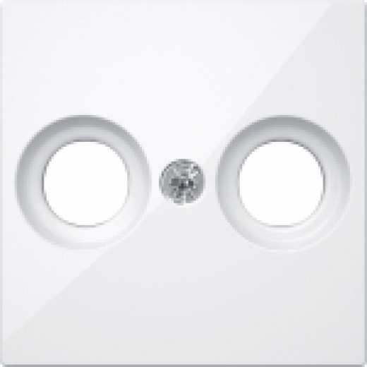 MERTEN ЦЕНТР.ПЛАТА антенной розетки 2 отв., АКТИВНЫЙ БЕЛЫЙ, SM