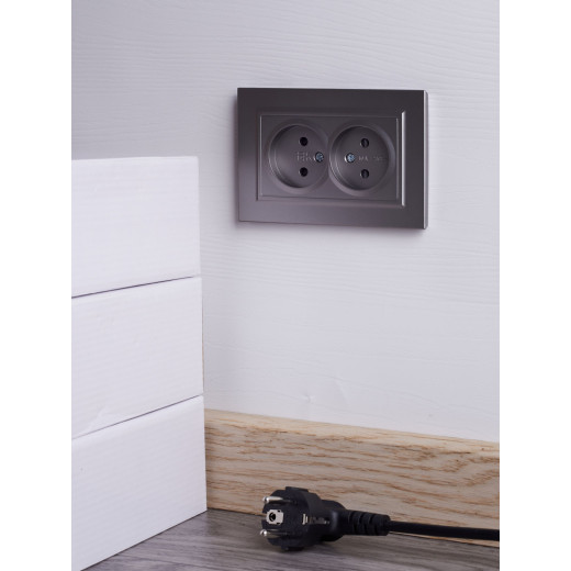 BRITE Роз. 2-я без з/к с з/ш 10А в сб. РСш12-2-БрС сталь IEK