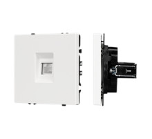 Arlight Механизм компьютерной розетки SCT-NOBE-MPC1-SFPL-WH (RJ-45, CAT6) (-)