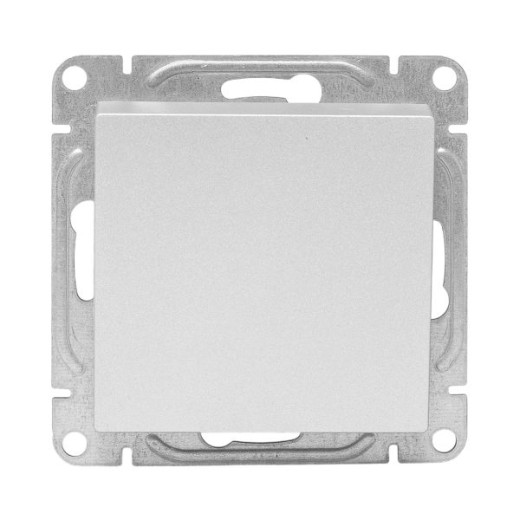 Механизм выключателя, одноклавишный, кнопочный, алюминий Эпика EKF