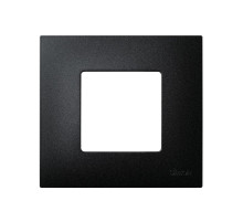 Simon 27 Play Артик Черный Рамка-декор 1-ая