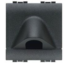 BT LL Антрацит Заглушка с отверстием 9 мм, 1 модуль.