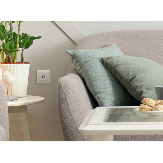 Зарядное устройство USB тип А / тип А - Legrand Valena - 3000мА 15Вт - слоновая кость