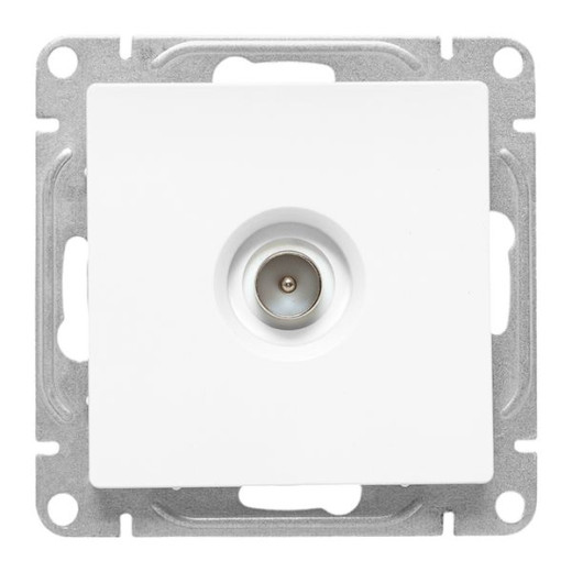 Механизм розетки TV, одиночная, белый Эпика EKF