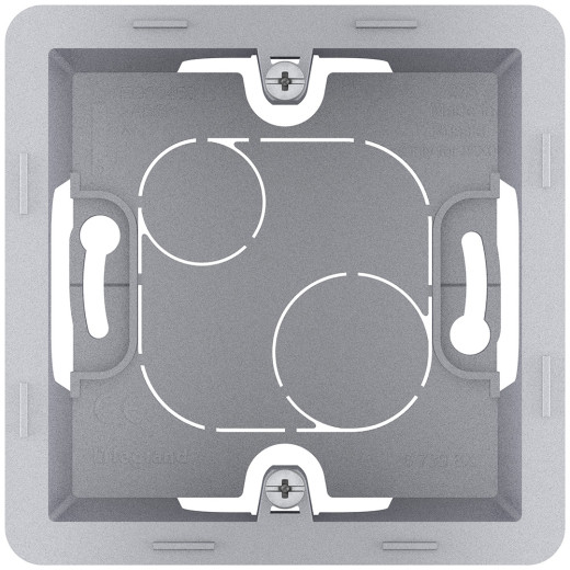 Коробка для накладного монтажа 1 пост - Legrand/Daccord Inspiria - алюминий