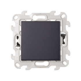 Simon 24 Графит Одноклавишный переключатель Push&Go