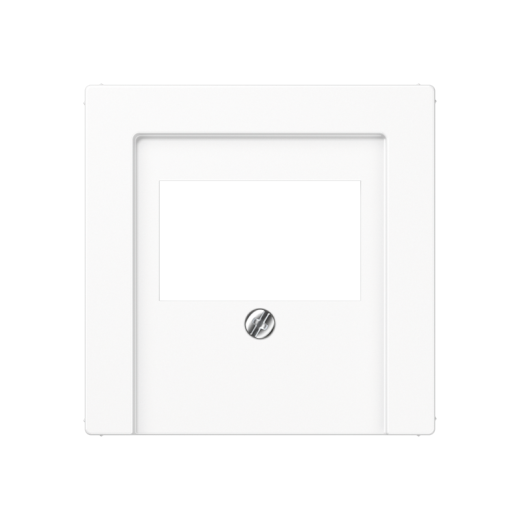 Крышка для ТАЕ и USB розеток, фиксация винтом, дюропласт, белый, A500