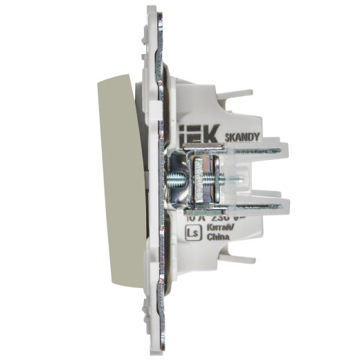 SKANDY Выключ. 1-кл. кнопоч. 10А SK-V14B беж. IEK