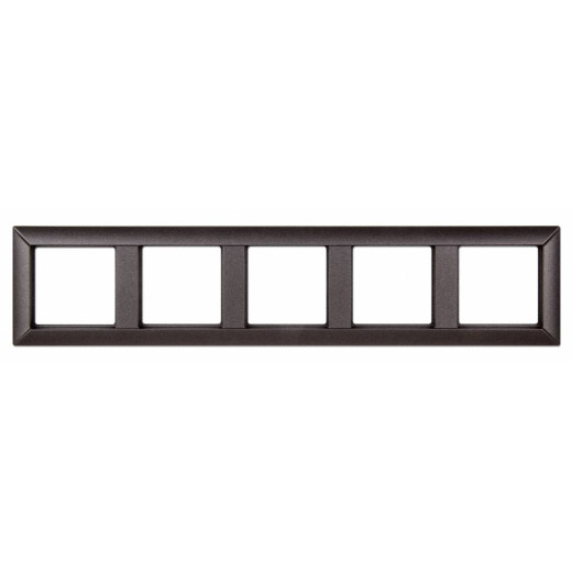 Рамка 5-постов, Eco Profi, термопласт, антрацит