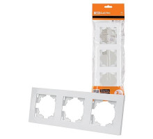 TDM Рамка 3-х постовая белая 