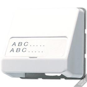 JUNG CD 500/CD plus Бежевый Корпус для разъемов, с полем ддя надписи