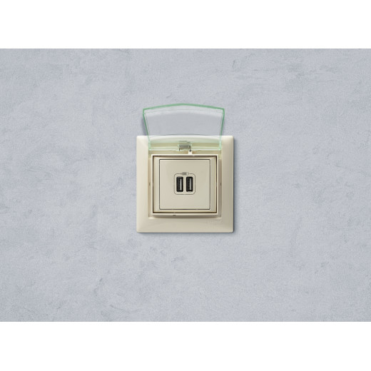 Зарядное устройство USB тип А / тип А - Legrand Valena - 3000мА 15Вт - слоновая кость