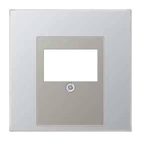 JUNG LS 990 Алюминий Накладка розетки ТАЕ, моно/стерео-аудиорозетки, комбинированной вставки