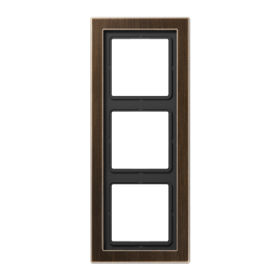 JUNG Античная латунь рамка 3-постовая