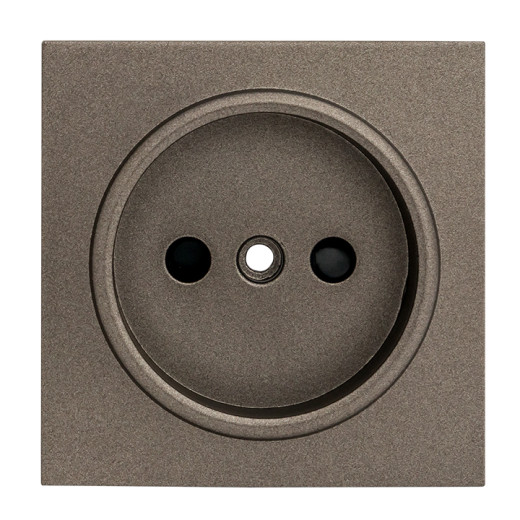 Валенсия лицевая панель розетки 1-местной б/з 10 А графит с защ. штор. EKF PROxima