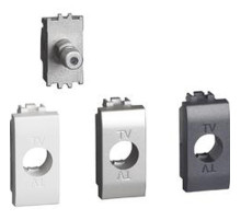 BT LL Мех Розетка SAT, F-разъем , экранир. с лицевыми панелями Белый, Алюминий, Антрацит, 1 мод.