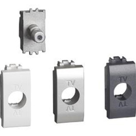 BT LL Мех Розетка SAT, F-разъем , экранир. с лицевыми панелями Белый, Алюминий, Антрацит, 1 мод.