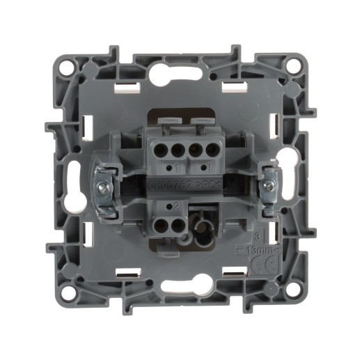 Переключатель одноклавишный - Legrand Etika - 10А 250В безвинтовые зажимы - слоновая кость