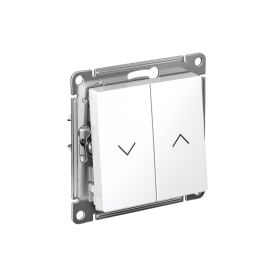 Systeme Electric AtlasDesign Белый Выключатель 2-клавишный жалюзи, 10А, механизм