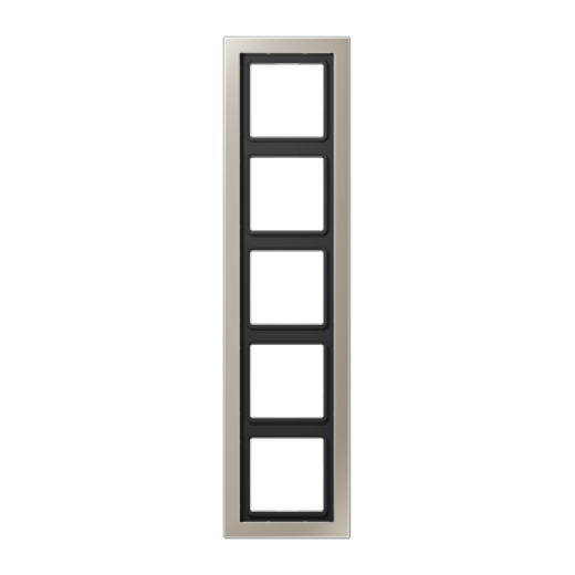 Рамка 5-кратная, благородная сталь, лакированная