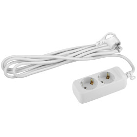 ЭРА Удлинитель электрический  UX-2e-3m с заземлением 2 розетки 3м ПВС 3x0,75мм2 10А